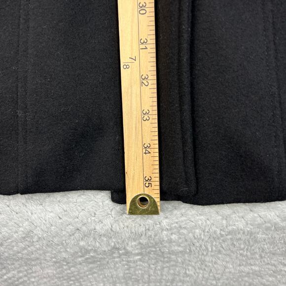 Tommy Hilfiger Womens Peacoat Wool Blend Sailor Coat Double Breast Lined Blk XL - Picture 5 of 16